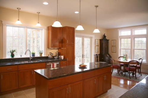 kitchen after completed central vermont home renovation project by allied contractors