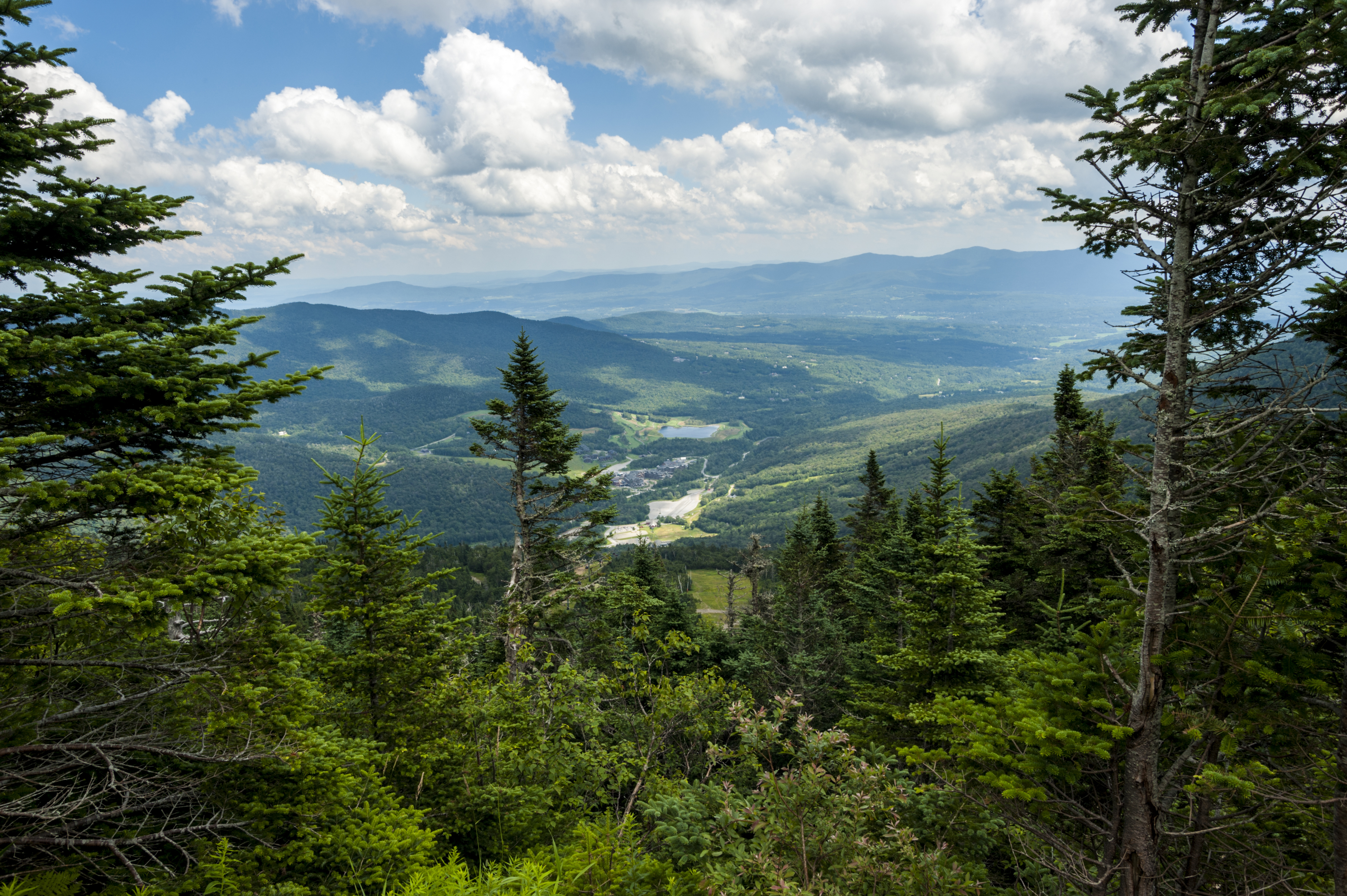 view from mount mansfield in vermont